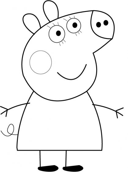 Раскраска: Свинка Пеппа (мультфильмы) #43948 - Бесплатные раскраски для печати
