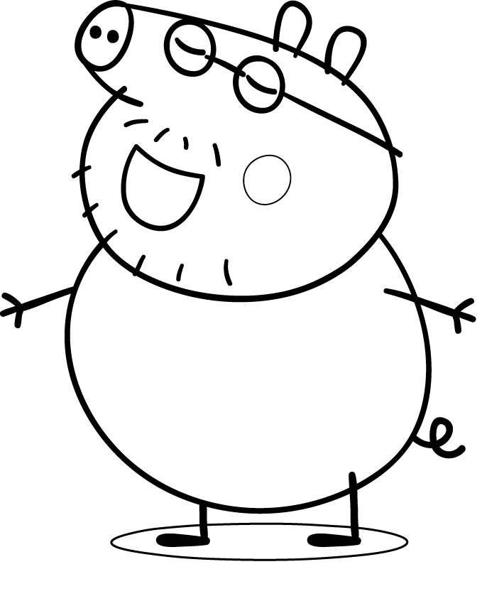 Раскраска: Свинка Пеппа (мультфильмы) #43954 - Бесплатные раскраски для печати