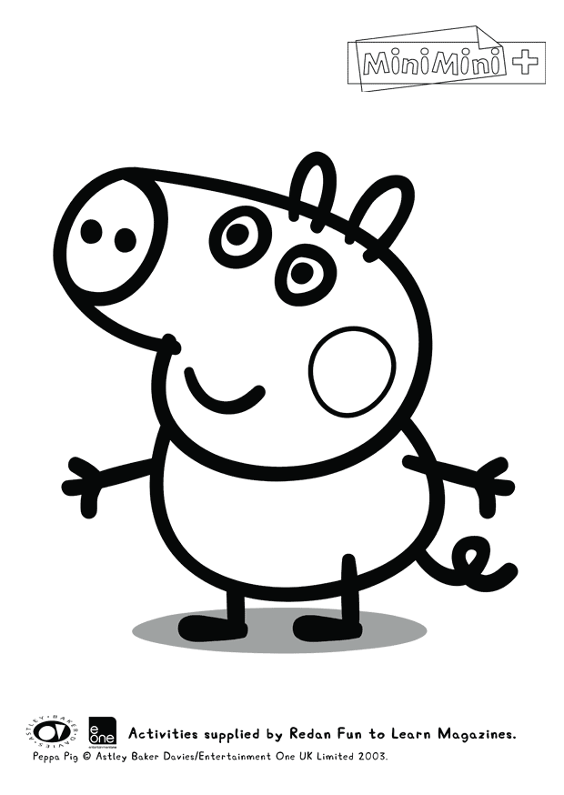 Раскраска: Свинка Пеппа (мультфильмы) #43958 - Бесплатные раскраски для печати