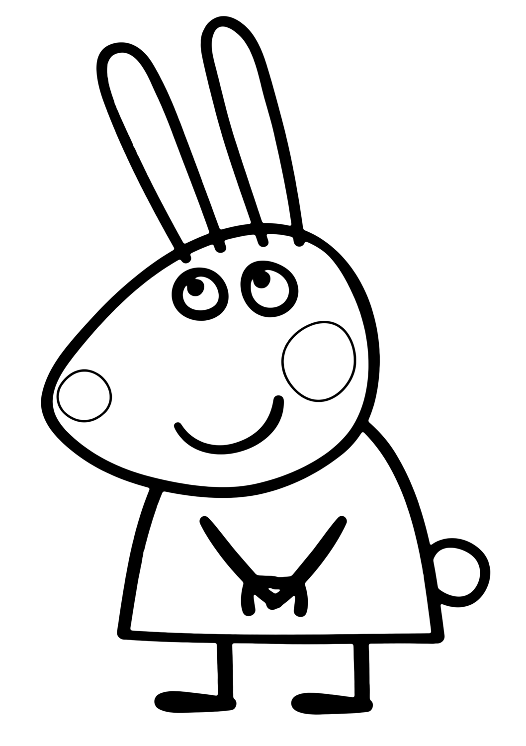 Раскраска: Свинка Пеппа (мультфильмы) #43985 - Бесплатные раскраски для печати
