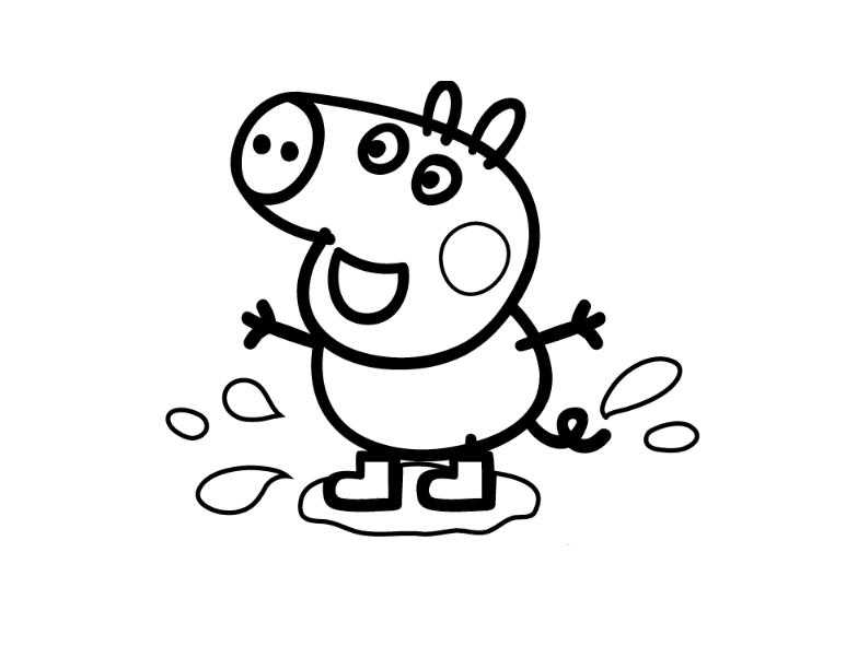 Раскраска: Свинка Пеппа (мультфильмы) #43988 - Бесплатные раскраски для печати