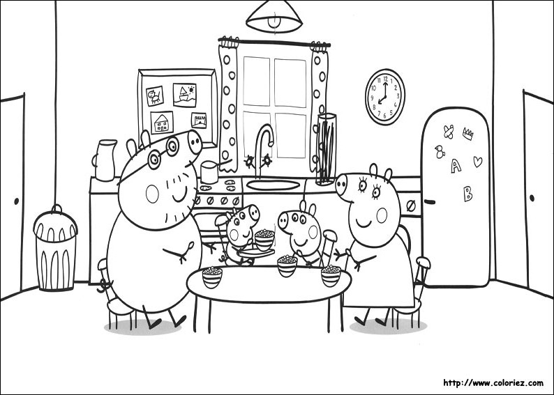 Раскраска: Свинка Пеппа (мультфильмы) #44023 - Бесплатные раскраски для печати