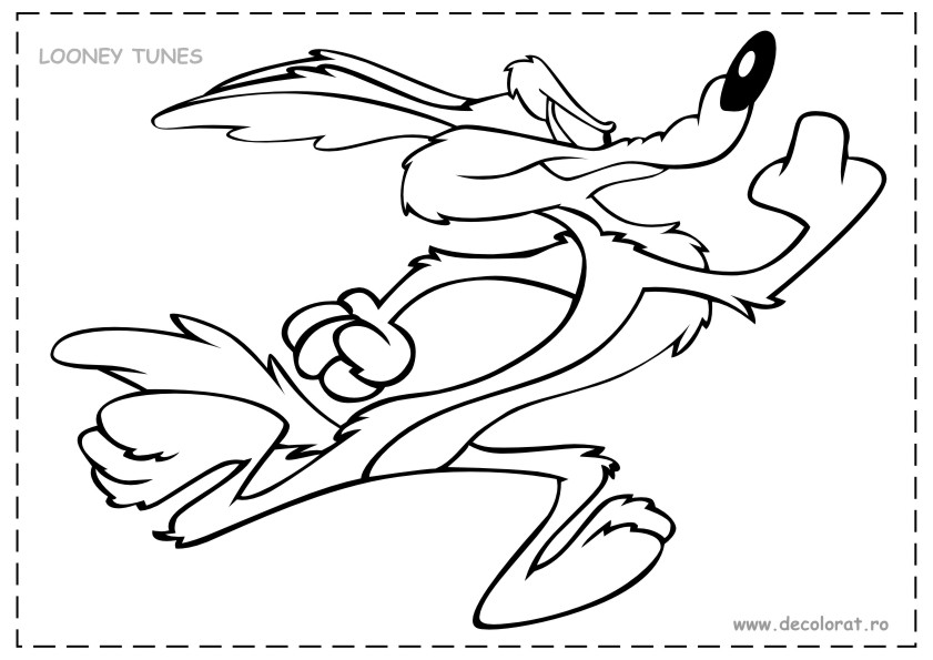 Раскраска: Beep Beep и Койот (мультфильмы) #47250 - Бесплатные раскраски для печати