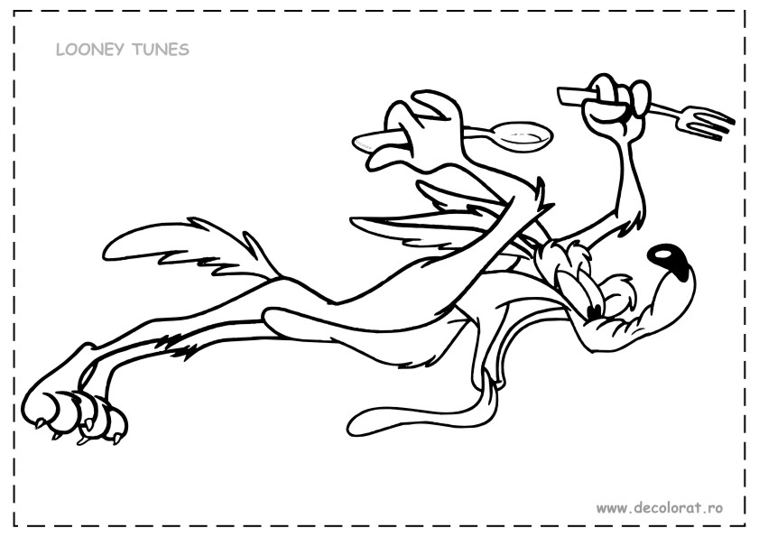 Раскраска: Beep Beep и Койот (мультфильмы) #47266 - Бесплатные раскраски для печати