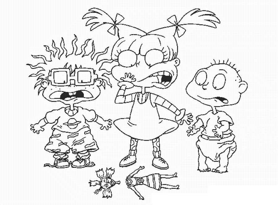 Раскраска: Rugrats (мультфильмы) #52709 - Бесплатные раскраски для печати