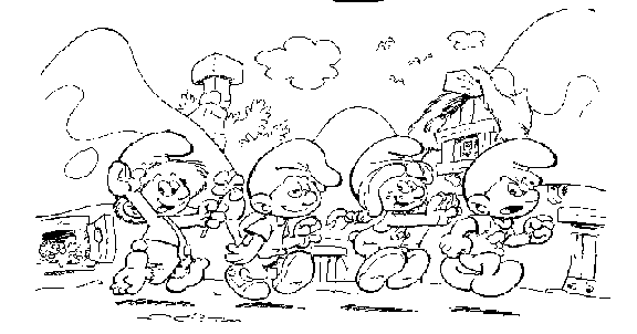 Раскраска: Smurfs (мультфильмы) #34712 - Бесплатные раскраски для печати
