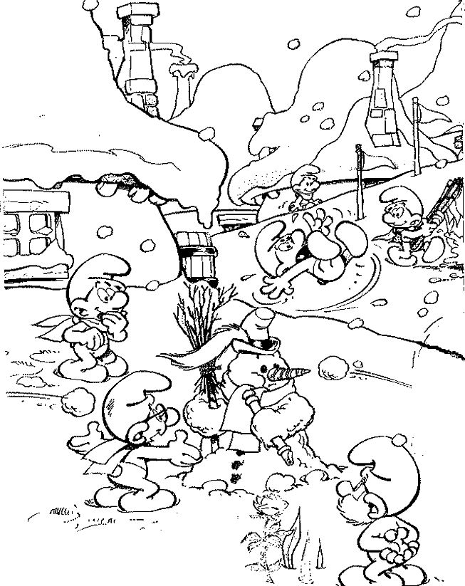 Раскраска: Smurfs (мультфильмы) #34783 - Бесплатные раскраски для печати