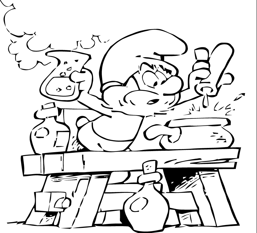 Раскраска: Smurfs (мультфильмы) #34785 - Бесплатные раскраски для печати