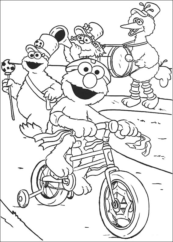 Раскраска: Улица Сезам (мультфильмы) #32159 - Бесплатные раскраски для печати