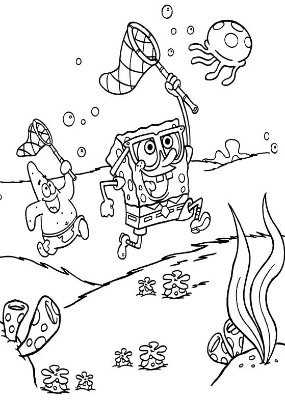 Раскраска: SpongeBob (мультфильмы) #33381 - Бесплатные раскраски для печати