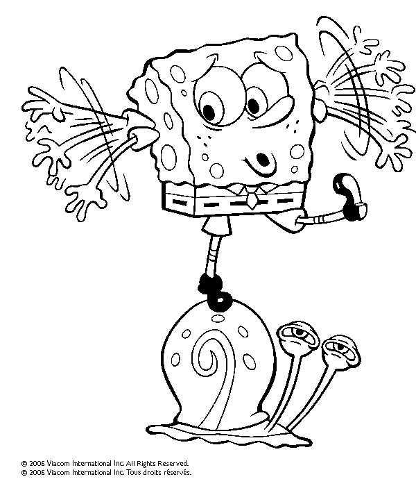Раскраска: SpongeBob (мультфильмы) #33455 - Бесплатные раскраски для печати