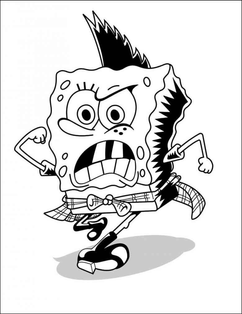 Раскраска: SpongeBob (мультфильмы) #33554 - Бесплатные раскраски для печати