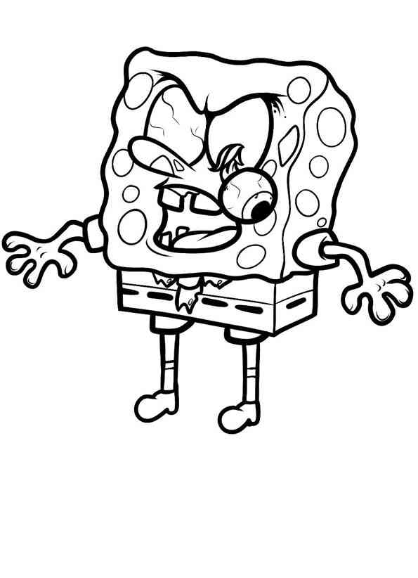 Раскраска: SpongeBob (мультфильмы) #33570 - Бесплатные раскраски для печати