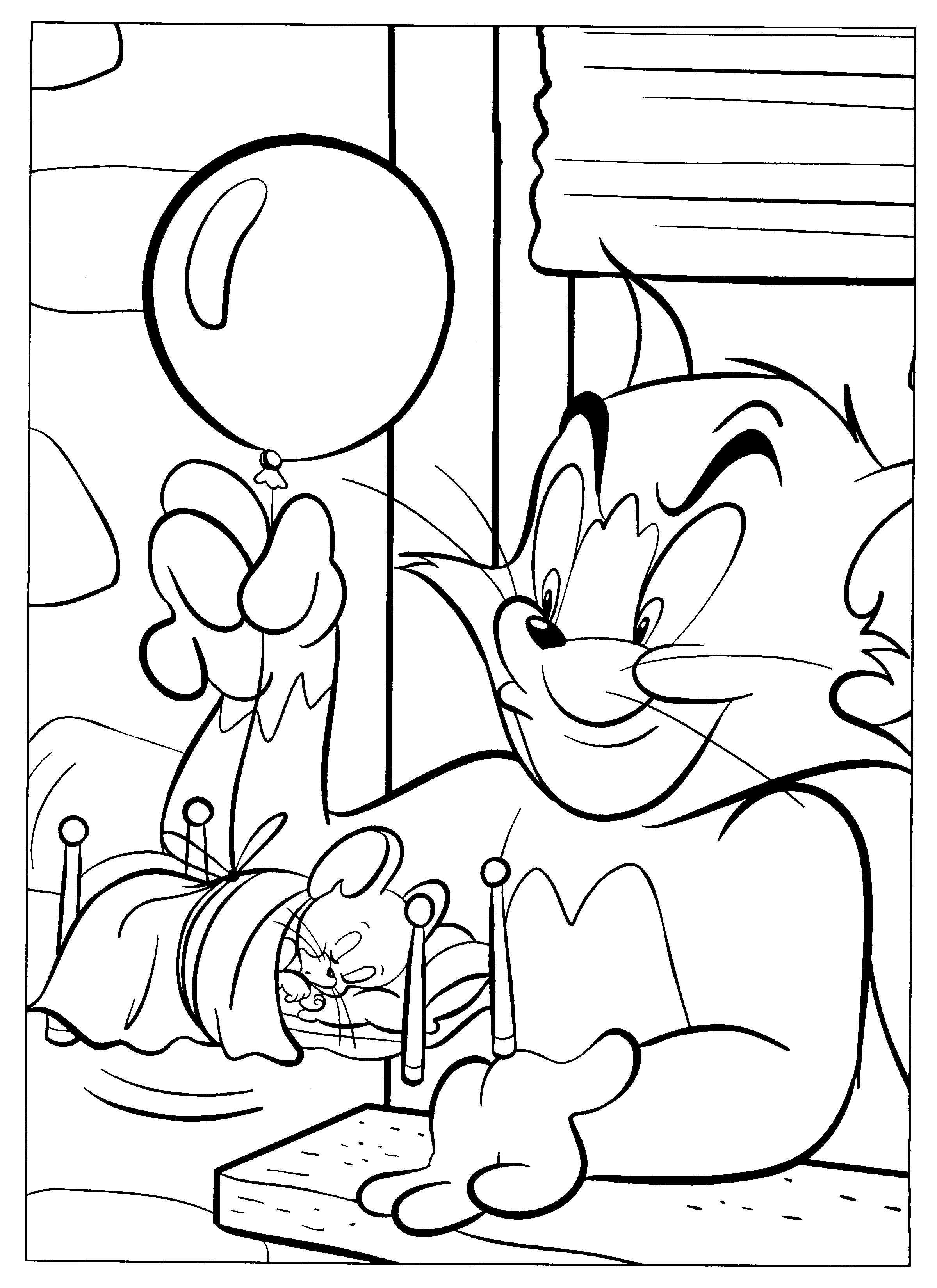 Раскраска: Том и Джерри (мультфильмы) #24207 - Бесплатные раскраски для печати