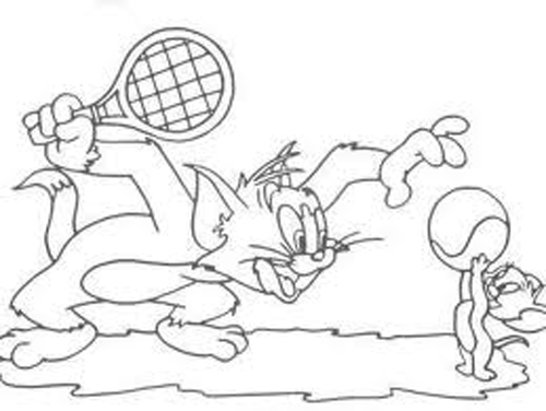 Раскраска: Том и Джерри (мультфильмы) #24252 - Бесплатные раскраски для печати