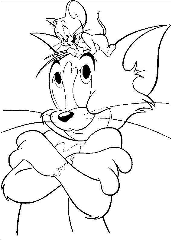 Раскраска: Том и Джерри (мультфильмы) #24275 - Бесплатные раскраски для печати