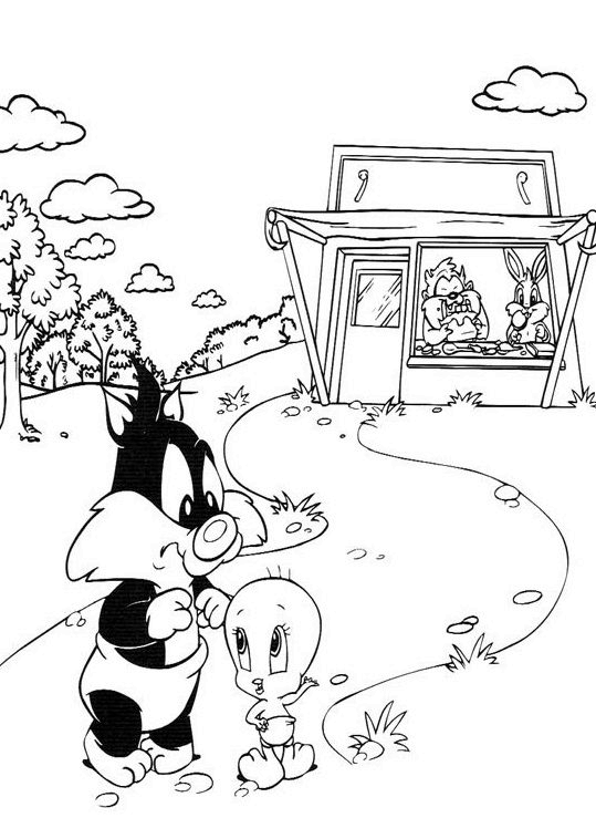 Раскраска: Тити и Гросминет (мультфильмы) #29285 - Бесплатные раскраски для печати