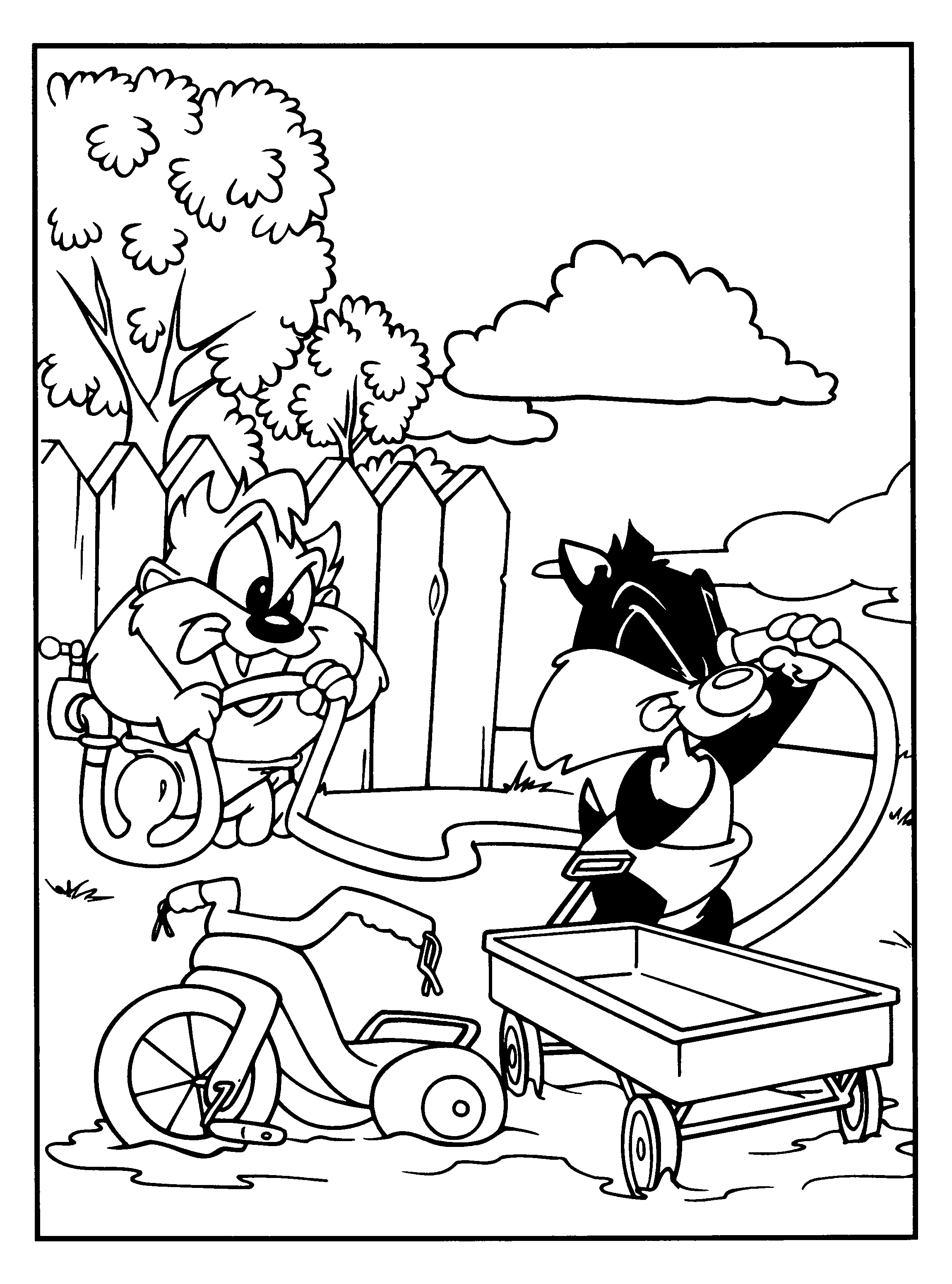 Раскраска: Тити и Гросминет (мультфильмы) #29406 - Бесплатные раскраски для печати