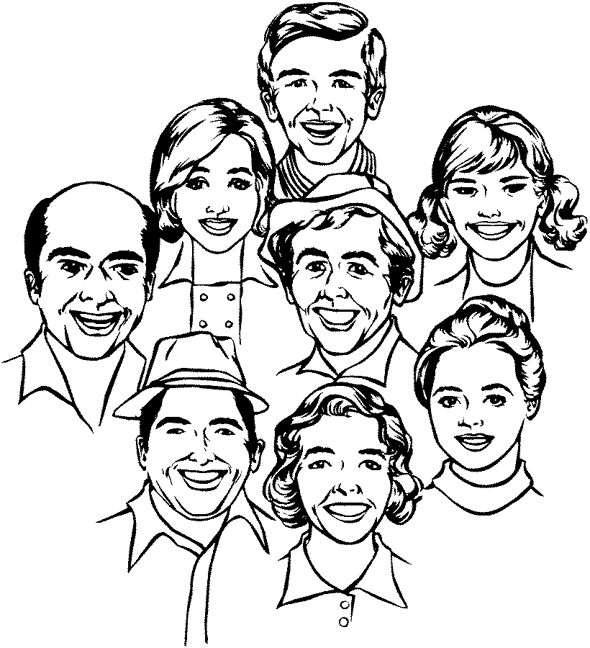 Раскраска: семья (Персонажи) #95118 - Бесплатные раскраски для печати