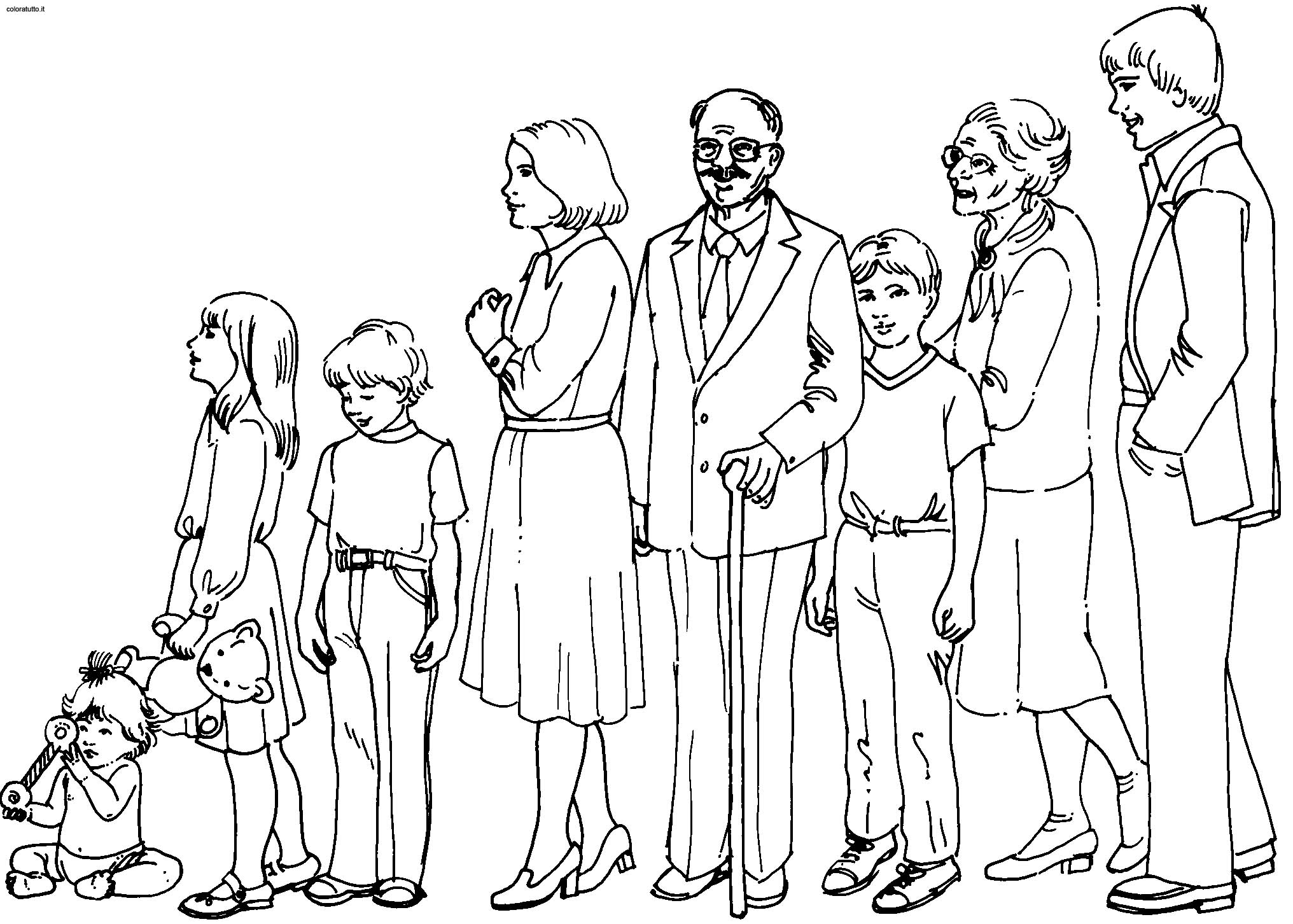 Раскраска: семья (Персонажи) #95124 - Бесплатные раскраски для печати