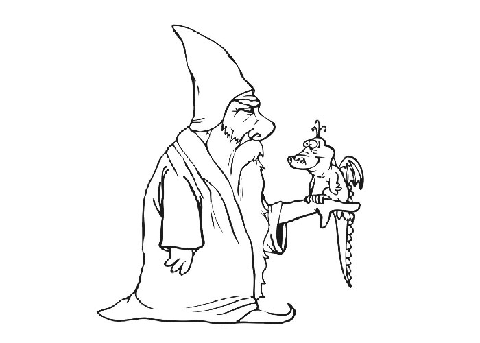 Раскраска: волшебник (Персонажи) #100904 - Бесплатные раскраски для печати