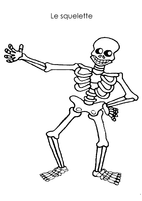 Раскраска: скелет (Персонажи) #147454 - Бесплатные раскраски для печати