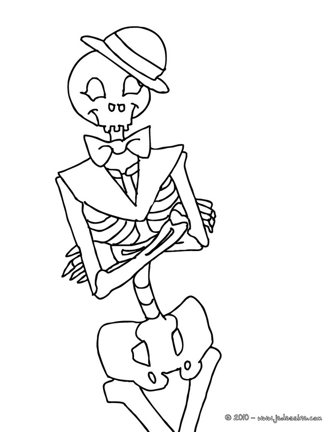 Раскраска: скелет (Персонажи) #147487 - Бесплатные раскраски для печати