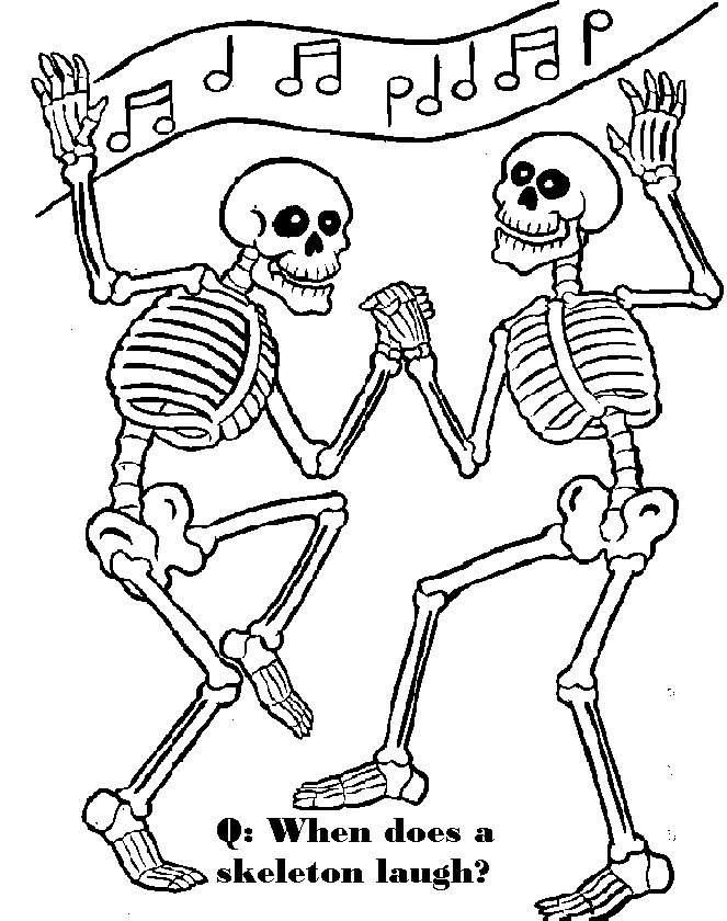 Раскраска: скелет (Персонажи) #147494 - Бесплатные раскраски для печати