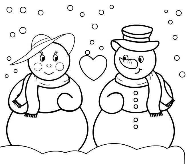 Раскраска: снеговик (Персонажи) #89173 - Бесплатные раскраски для печати