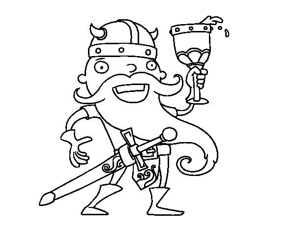 Раскраска: викинг (Персонажи) #149425 - Бесплатные раскраски для печати