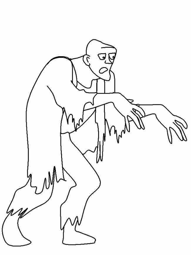 Раскраска: зомби (Персонажи) #85561 - Бесплатные раскраски для печати