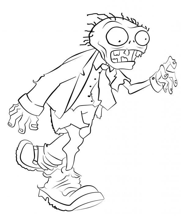 Раскраска: зомби (Персонажи) #85601 - Бесплатные раскраски для печати