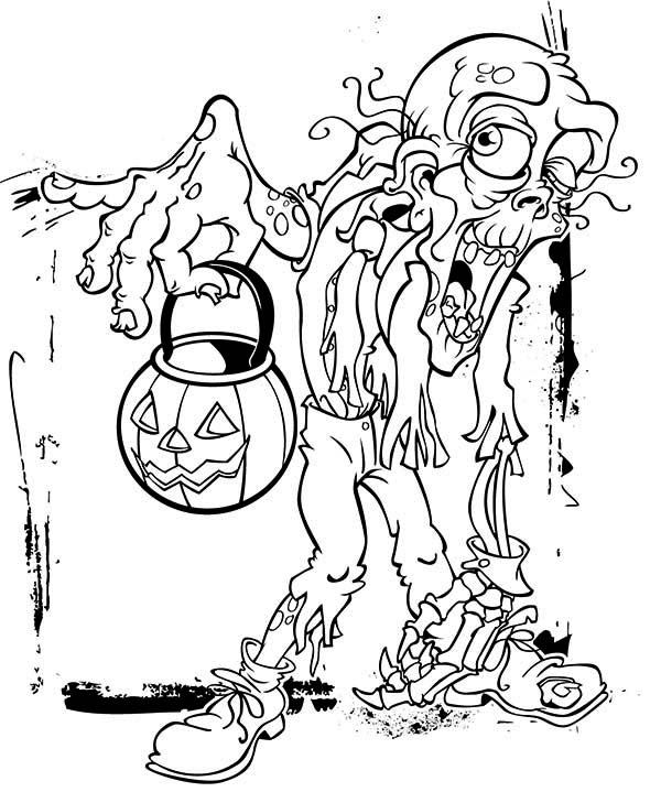 Раскраска: зомби (Персонажи) #85679 - Бесплатные раскраски для печати