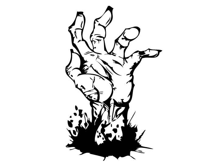 Раскраска: зомби (Персонажи) #85757 - Бесплатные раскраски для печати