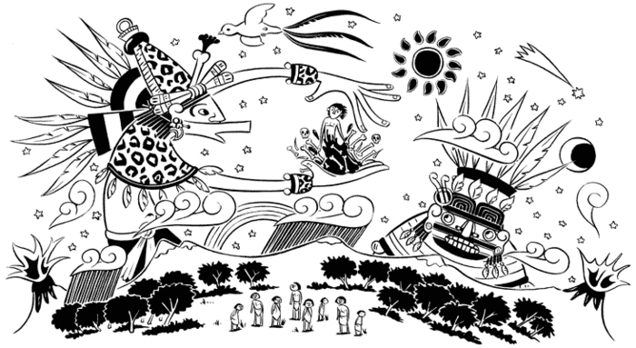Раскраска: Ацтекская мифология (Боги и богини) #111553 - Бесплатные раскраски для печати