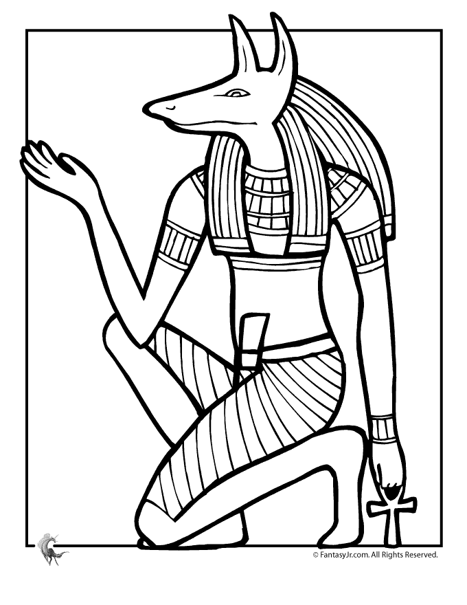 Раскраска: Египетская мифология (Боги и богини) #111147 - Бесплатные раскраски для печати