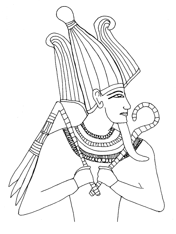 Раскраска: Египетская мифология (Боги и богини) #111325 - Бесплатные раскраски для печати