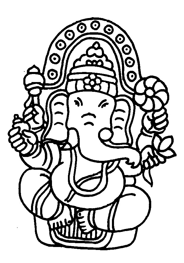 Раскраска: Индуистская мифология (Боги и богини) #109316 - Бесплатные раскраски для печати