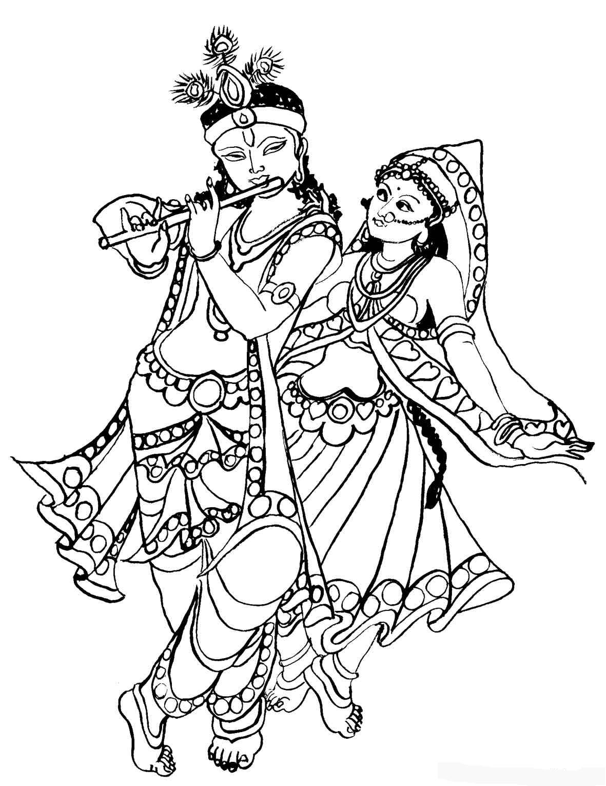 Раскраска: Индуистская мифология (Боги и богини) #109337 - Бесплатные раскраски для печати