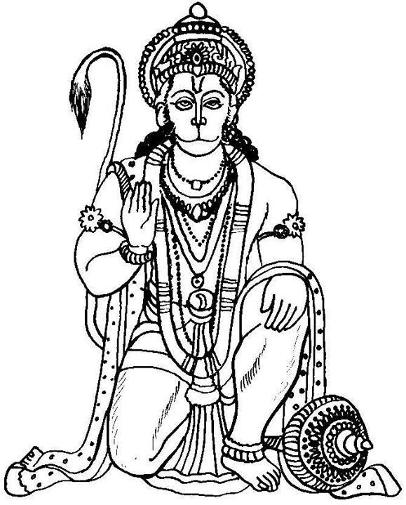 Раскраска: Индуистская мифология (Боги и богини) #109355 - Бесплатные раскраски для печати