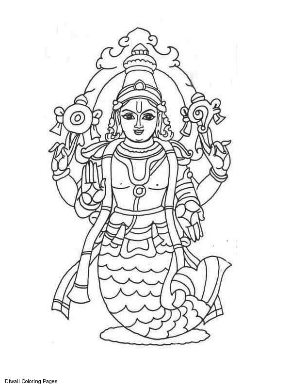 Раскраска: Индуистская мифология (Боги и богини) #109413 - Бесплатные раскраски для печати