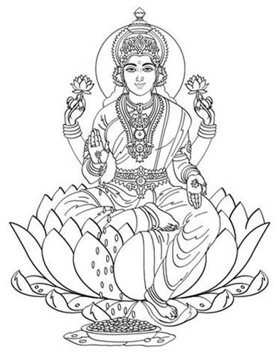 Раскраска: Индуистская мифология (Боги и богини) #109422 - Бесплатные раскраски для печати