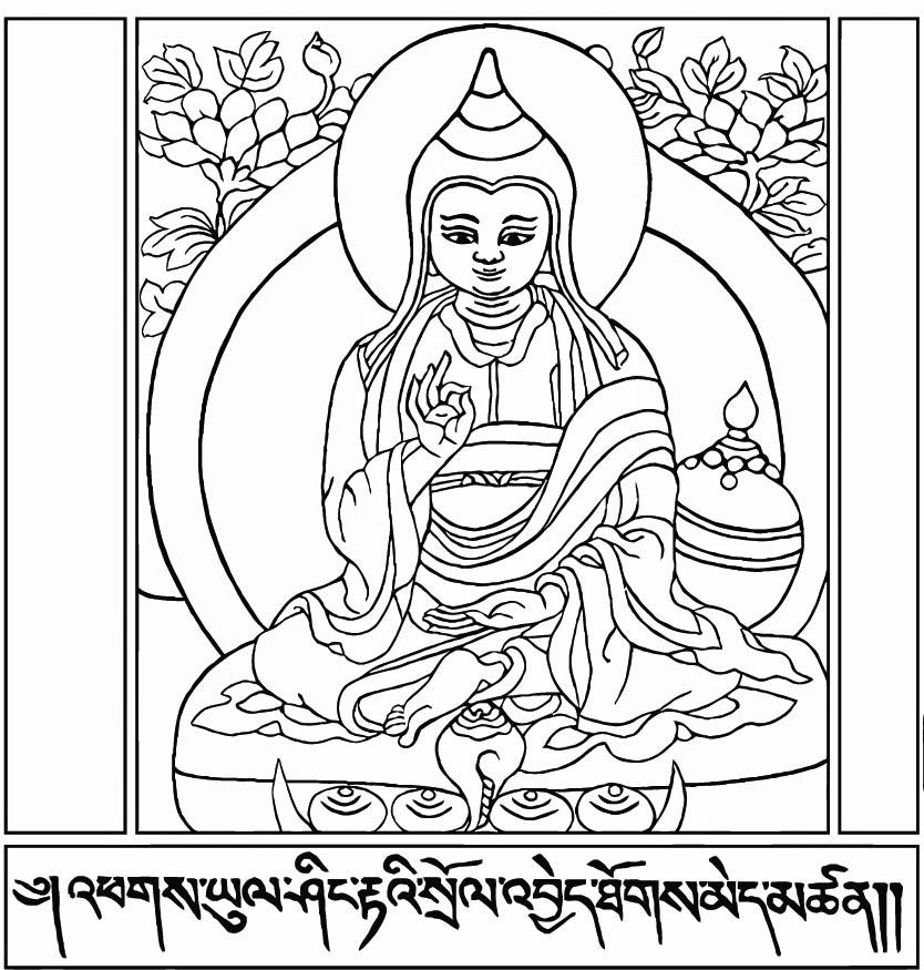 Раскраска: Мифология индуизма: Будда (Боги и богини) #89547 - Бесплатные раскраски для печати