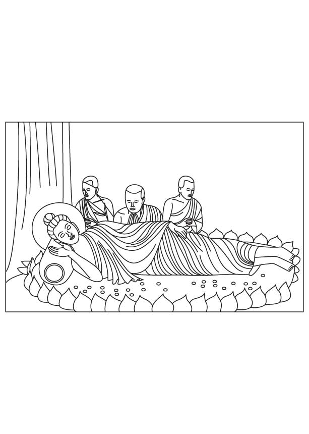 Раскраска: Мифология индуизма: Будда (Боги и богини) #89568 - Бесплатные раскраски для печати