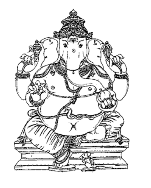 Раскраска: Индуистская мифология: Ганеш (Боги и богини) #96862 - Бесплатные раскраски для печати