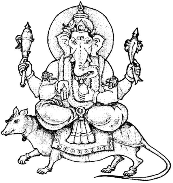 Раскраска: Индуистская мифология: Ганеш (Боги и богини) #96876 - Бесплатные раскраски для печати