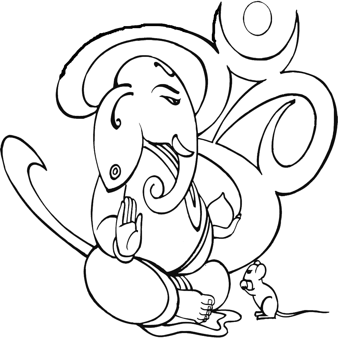 Раскраска: Индуистская мифология: Ганеш (Боги и богини) #96924 - Бесплатные раскраски для печати
