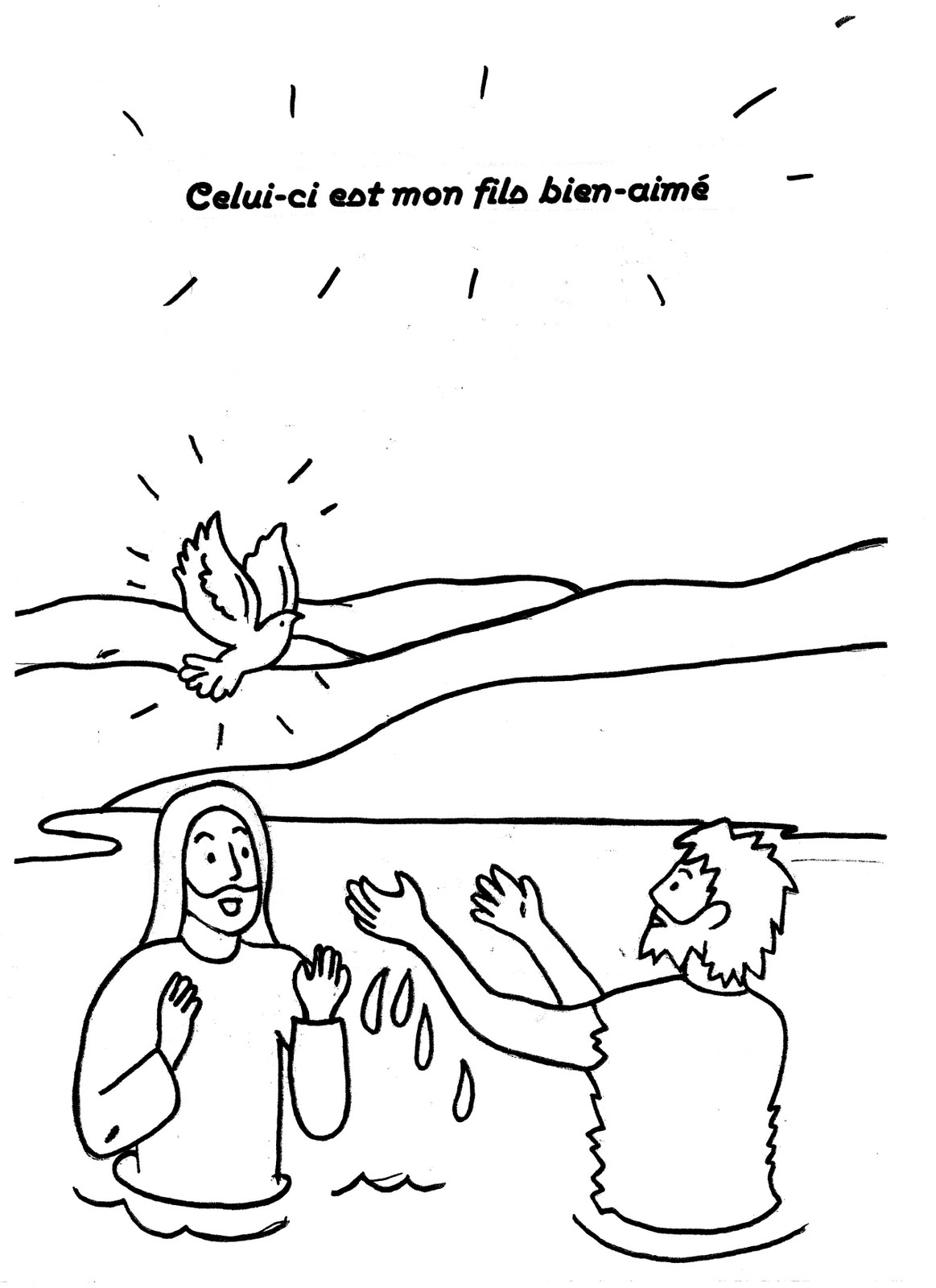 Раскраска: крещение (Праздники и особые случаи) #57477 - Бесплатные раскраски для печати