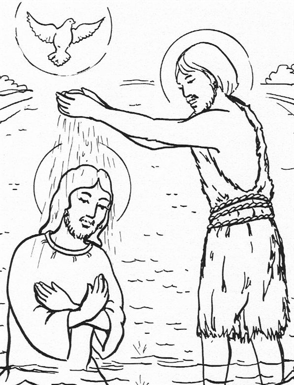 Раскраска: крещение (Праздники и особые случаи) #57480 - Бесплатные раскраски для печати