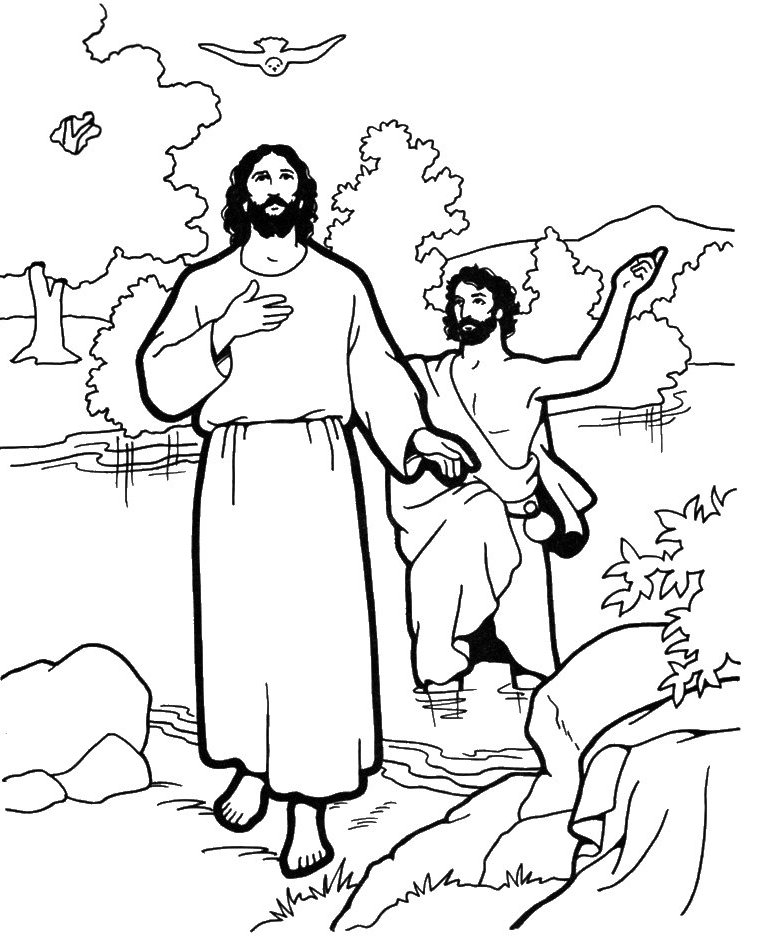 Раскраска: крещение (Праздники и особые случаи) #57532 - Бесплатные раскраски для печати